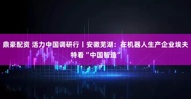 鼎豪配资 活力中国调研行丨安徽芜湖：在机器人生产企业埃夫特看“中国智造”