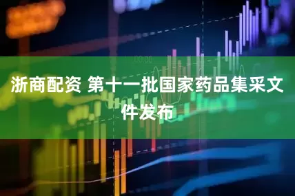浙商配资 第十一批国家药品集采文件发布